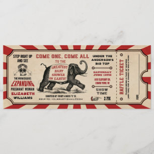 Cirus Baby shower Billet Invitations Diaper Raffin