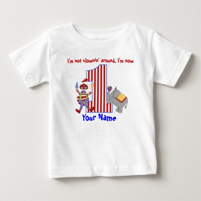 Cirus Clown 1st Birthday Shirt (Front)