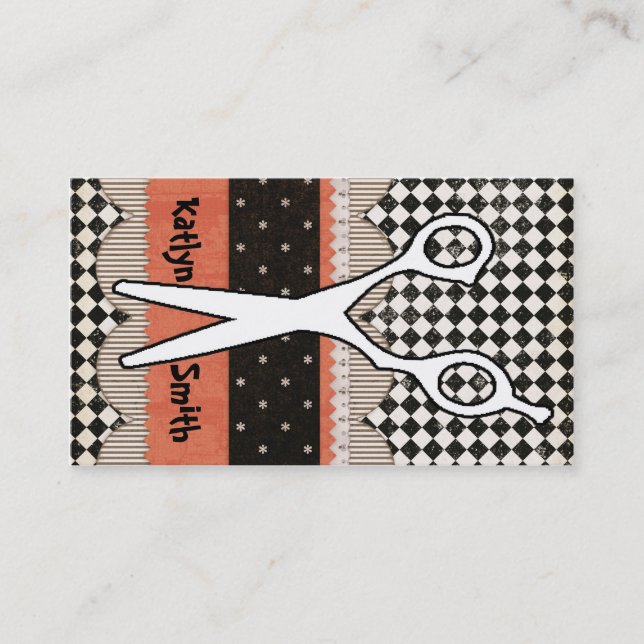 Cisaillements de cheveux, coiffeur, carte de (Devant)