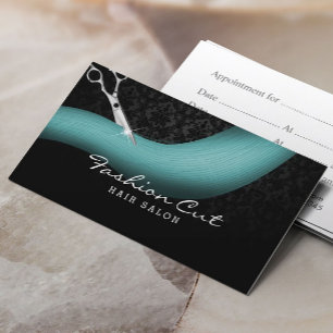 Ciseaux et cheveux Turquoises Damas Rendez-vous au