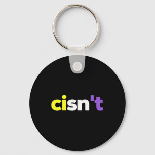 Cisnt Non-binary Lgbtq Pride, Enby Present _ Nonbi Keychain