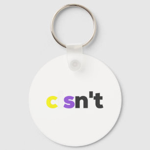 Cisnt Non-binary Lgbtq Pride - Funny Cisnt Lgbt No Keychain