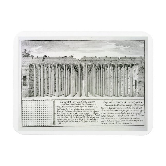 Cistern beneath the Hippodrome, Constantinople, Tu Magnet (Horizontal)