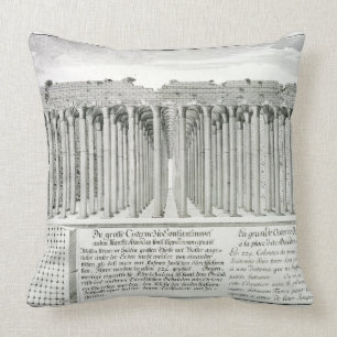 Cistern beneath the Hippodrome, Constantinople, Tu Throw Pillow