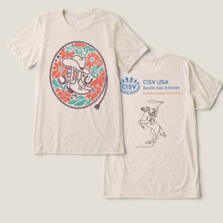 CISV Austin Boots and Lasso Men's T-Shirt Tri-Blend Shirt