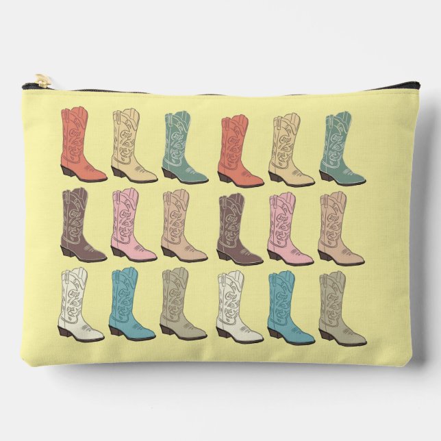 CISV Austin Cowboy Boots Toiletry/Accessory Pouch (Front)