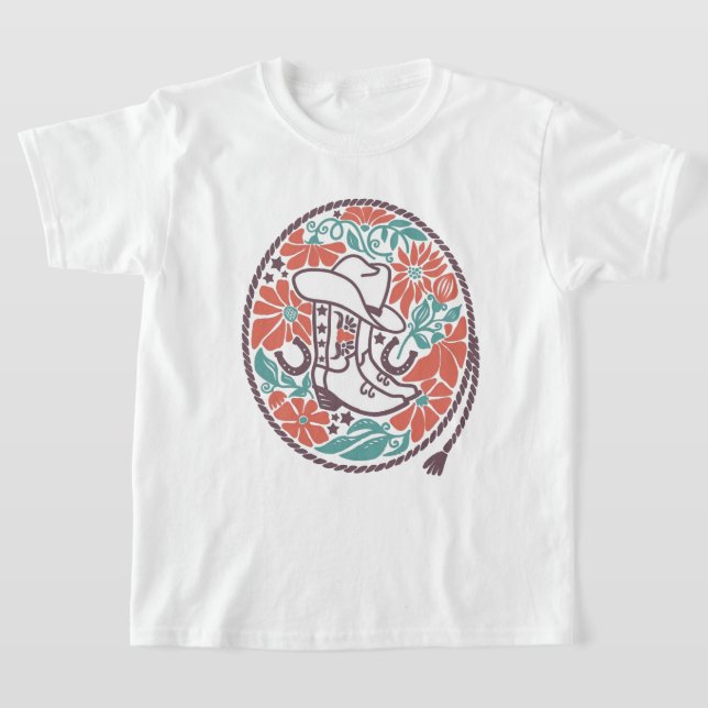 CISV Austin Cowboy Hat, Boots Boy's T-Shirt (Laydown)