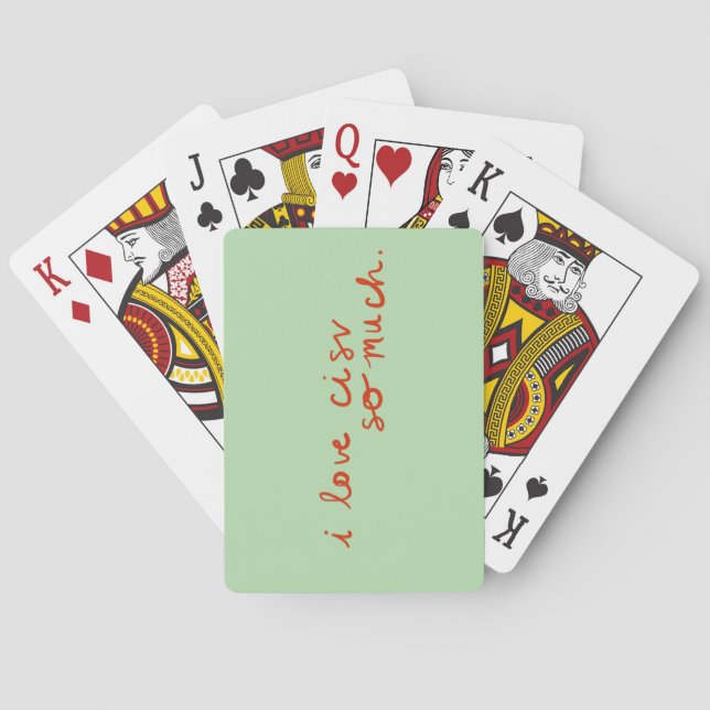 CISV Austin I love CISV Playing Cards  (Back)