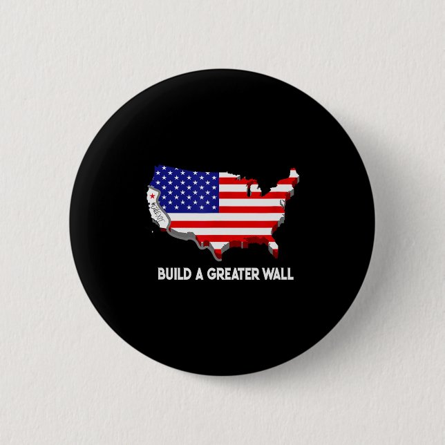 Cit Wall _ New California Republic Socialist Tee  2 Inch Round Button (Front)