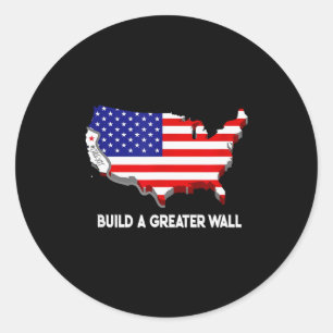 Cit Wall _ New California Republic Socialist Tee  Classic Round Sticker