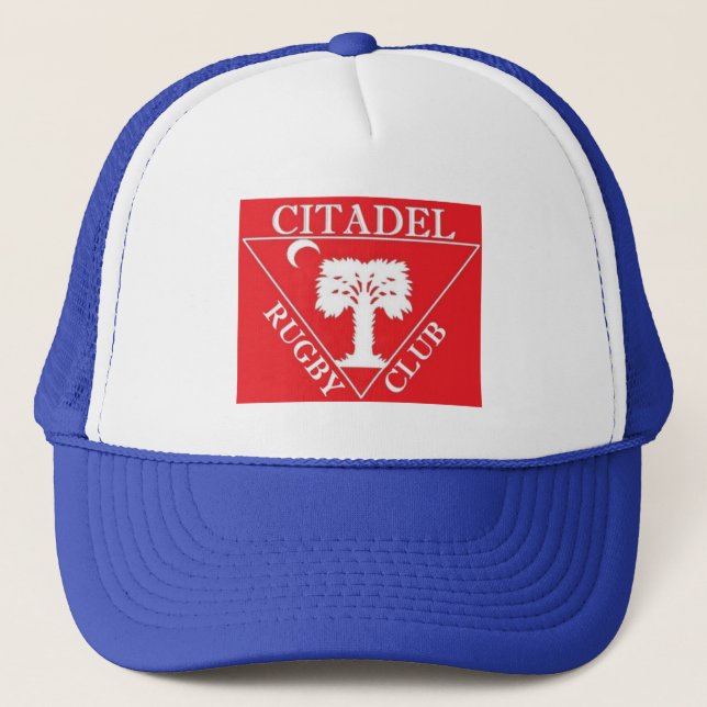 Citadel Rugby Blue Trucker Trucker Hat (Front)