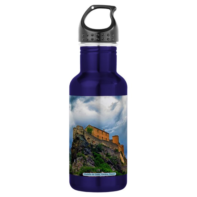 Citadelle de Corte, Corsica, France 532 Ml Water Bottle (Front)