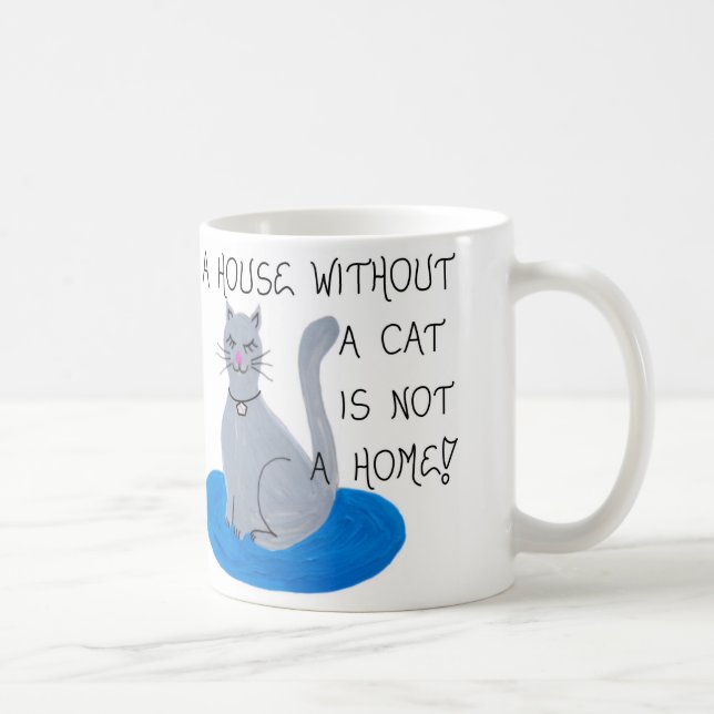 Citation À Propos Des Chats - Mug (Droite)