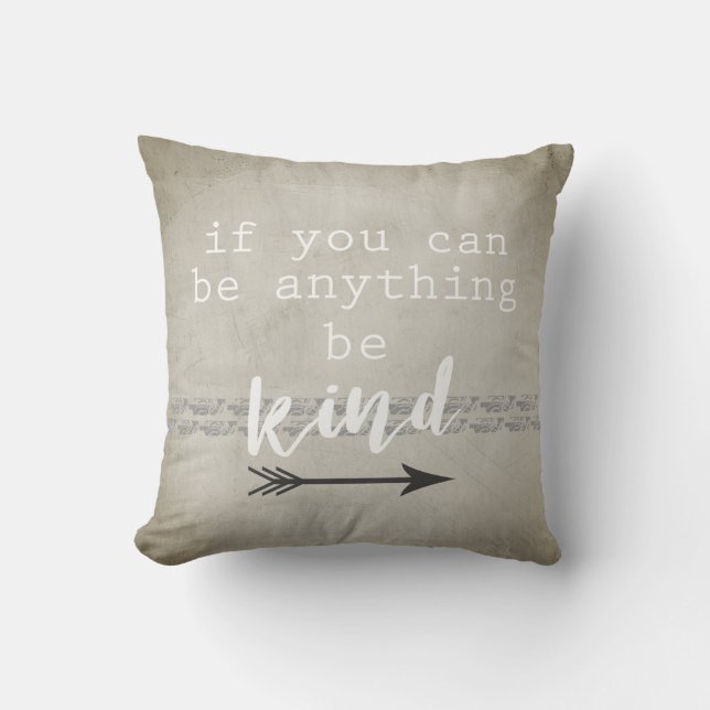 citation accent coussin être gris et blanc (Recto)