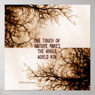 citation affiche nature art à sepia