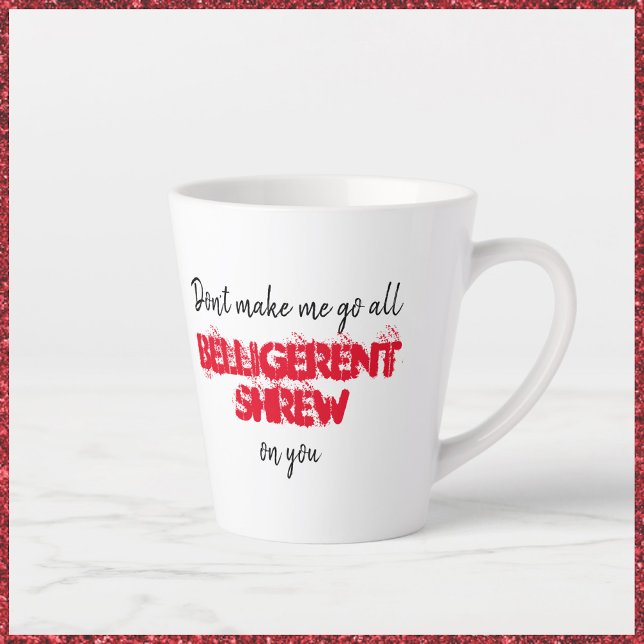 Citation amusante Mug noir blanc et rouge sarcasti (Créateur téléchargé)