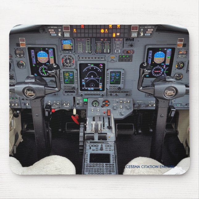 Citation Business Jet Cockpit Mouse Pad (Front)