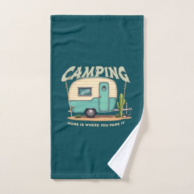 Citation Camper et Camping Vintage (Serviette à main)