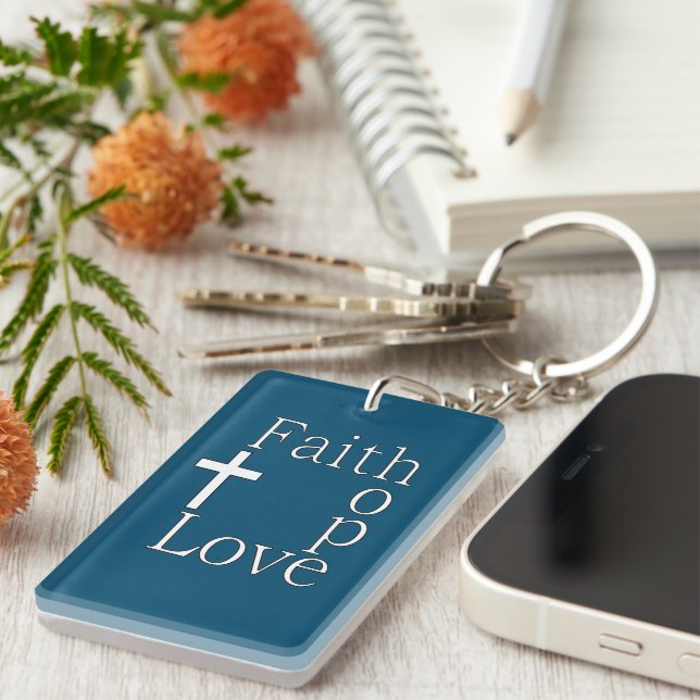 Citation chrétienne "Faith Hope Love" (Devant droit)