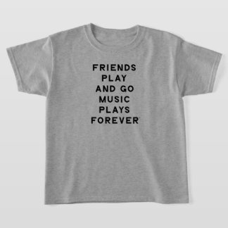 Citation d'amis et de musique T-shirt de filles
