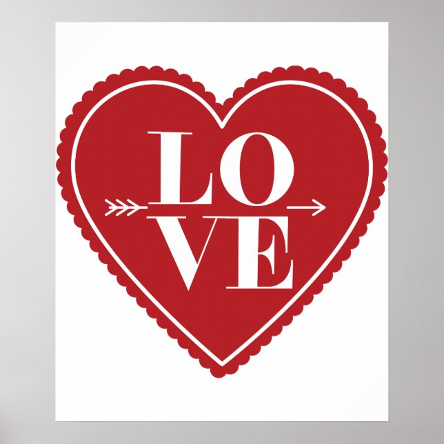Citation d'amour moderne Art tendance affiche élég (Devant)