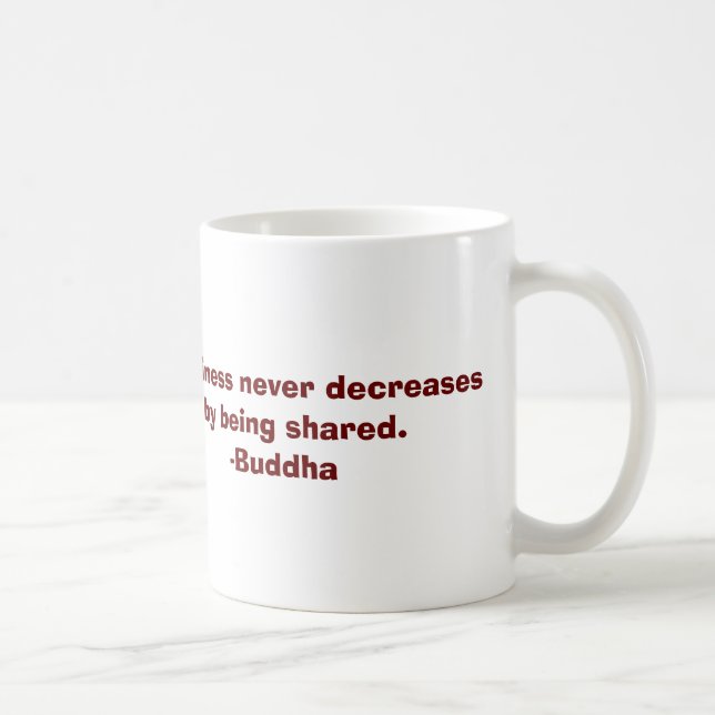 Citation de Bouddha au sujet de tasse de bonheur (Droite)