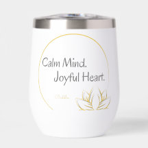 Citation de Bouddha Coeur joyeux et calme