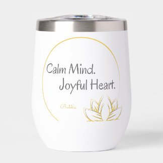 Citation de Bouddha Coeur joyeux et calme
