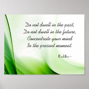 Citation de Bouddha Sage Poster Abstrait