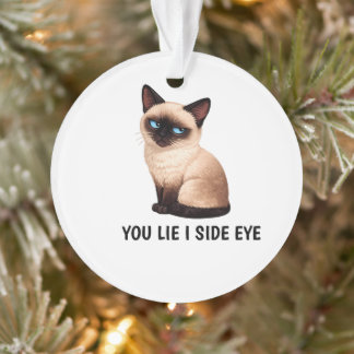 Citation de chat siamois drôle You Lie I Side Eye
