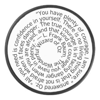 Citation de courage du Magicien d'Oz palet de hock
