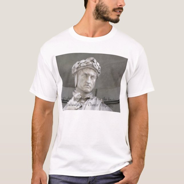 Citation de Dante Alighieri sur le T-shirt (Devant)