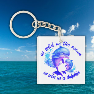 Citation de dauphins d'aquarelle  