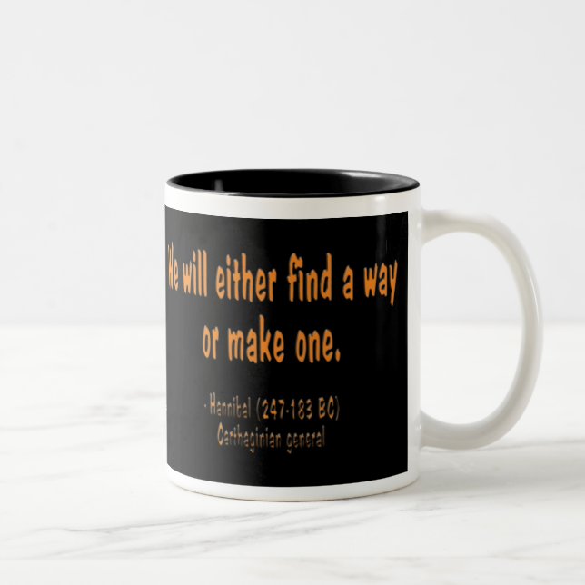 Citation de Hannibal, tasse de Mike d'équipe (Droit)