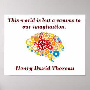 Citation de Henry David Thoreau - affiche