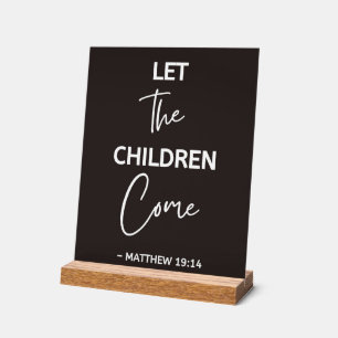 Citation de Jésus : Laissez les enfants venir