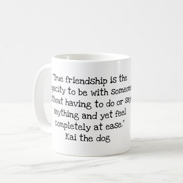 Citation de Kai le chien #4 Mug (Devant gauche)