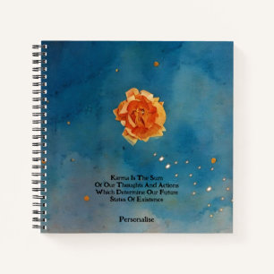 Citation de Karma Rose orange Blue Sky Journal