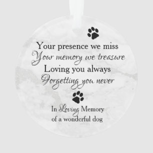 Citation de la photo de chien Marble Pet Memorial