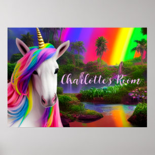 Citation de la salle d'enfants Poster Unicorn Wall
