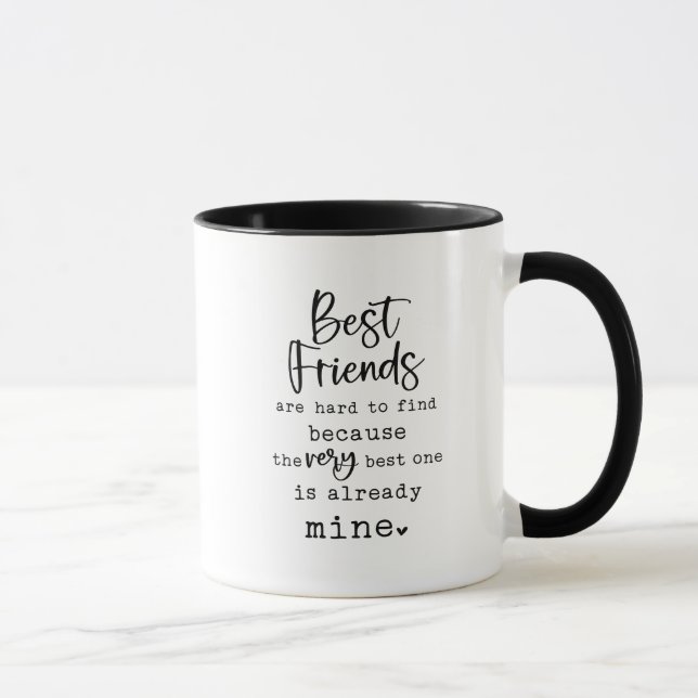 Citation de l'amitié Café Mug (Droite)