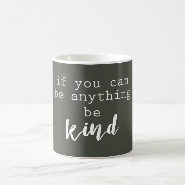 citation de motivation mug être gris et blanc (Centre)