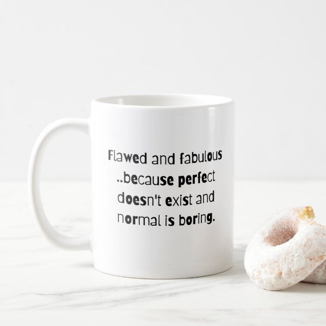 Citation de Mug de café drôle et fabuleuse (Avec donut)