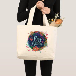 Citation de prière Inspirété Grand Sac fourre-tout