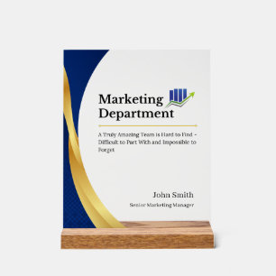 Citation de promotion du département de marketing 