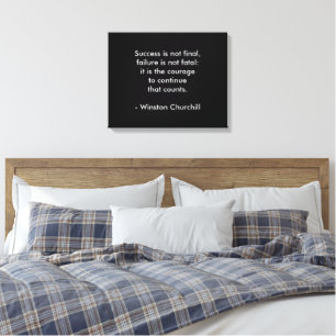 Citation de réussite de Churchill Toile d'art mode