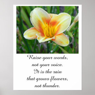 Citation de Rumi - affiche