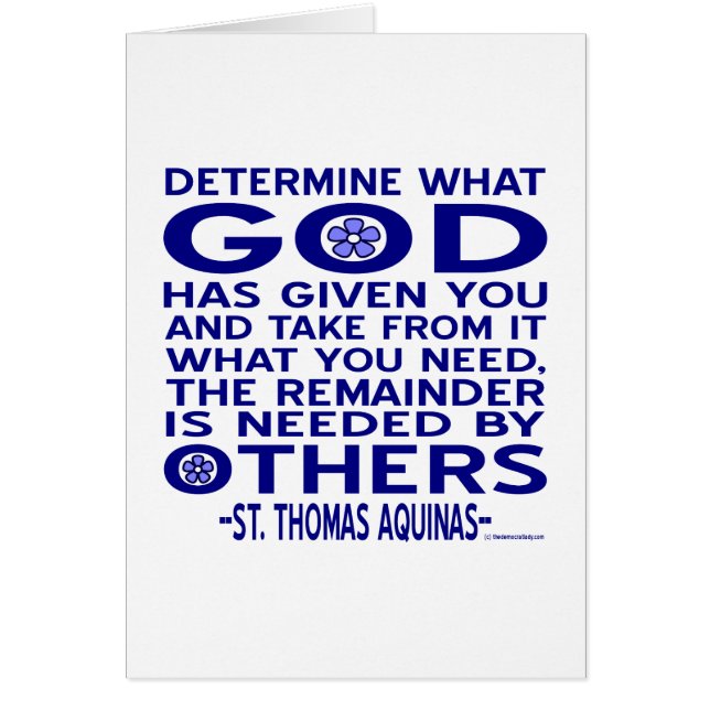 Citation de Saint Thomas d'Aquin (Devant)