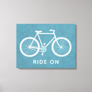 Citation de vélo toile bleu turquoise
