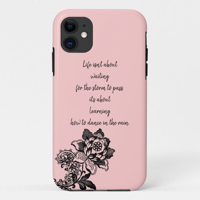 Citation de vie iphone 11 Coque (Dos)
